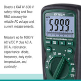 Extech EX520A High accuracy True RMS Multimeter (0.09%)