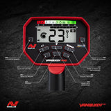 Detector de Metales Minelab Vanquish 440 Multi-Frequency Pinpointing para Adultos con Bobina V10 10 Pulgadas x 7 Pulgadas Doble-D Impermeable