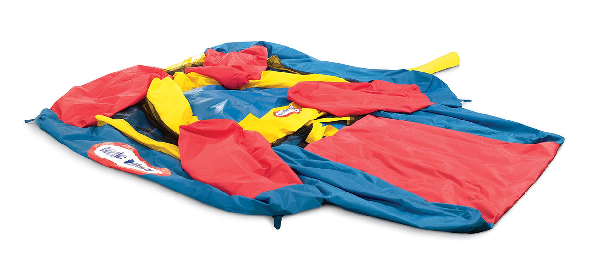 Little Tikes Jump 'n Slide Castillo Hinchable - con Paredes en Malla para Uso Exterior - Incluye Funda, Compresor y Parches de reparación - Edad: 3+ años, Exclusivo en Amazon