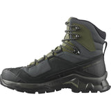 Salomon Quest Element Gore-Tex Botas de Senderismo de Piel para Hombre, Impermeable, Agarre Máximo, Zapatos Trekking, Black, 44 2/3