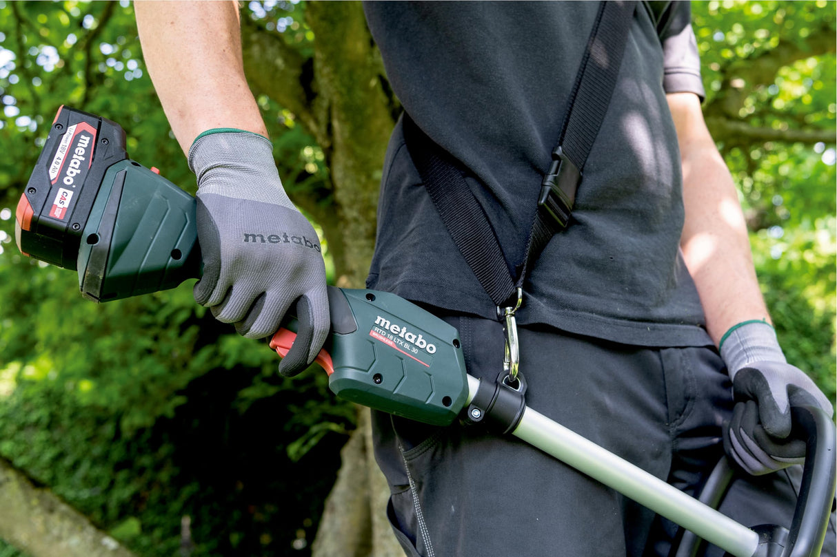 Metabo Recortadora Eléctrica de Césped a Batería 18V Ligera y Compacta con Motor Brushless y Cambio Rápido de Hilo