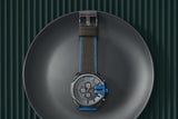 Diesel Reloj para Hombre Mega Chief Nailon Gris y Negro con cronógrafo DZ4500