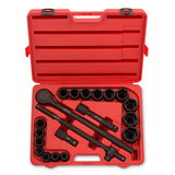 NEIKO 02379A - Juego de llaves de impacto jumbo de 3/4 pulgadas | 21 piezas | Poco profundo | SAE | Tamaños 3/4 a 2 pulgadas | Acero Cr-V