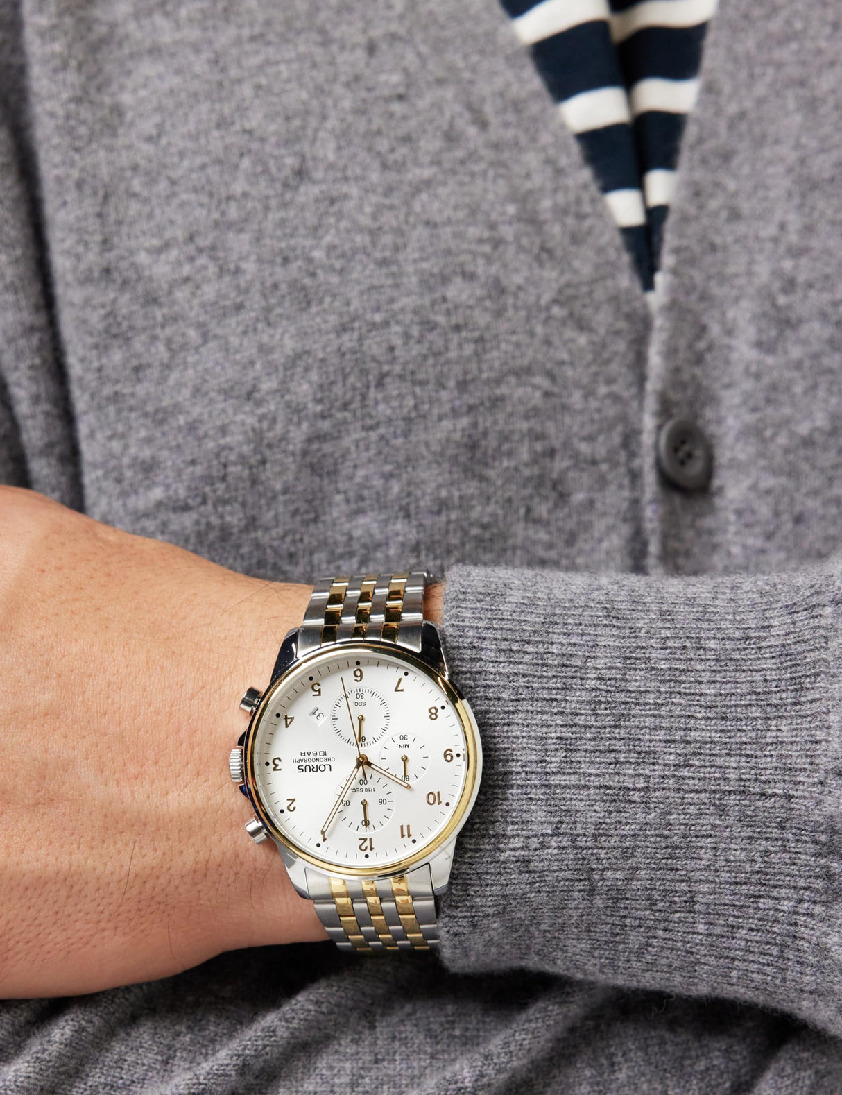 Lorus Reloj Analógico para Hombre de Cuarzo con Correa en Metal RM338JX9
