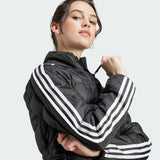 adidas Mujer Essentials 3-Stripes Light Down Jacket, Black, XS