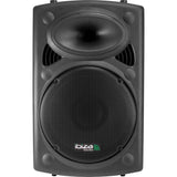 Ibiza - PORT15VHF-BT - Altavoz portátil 15"/800W MAX con 2 micrófonos (VHF), Mando a Distancia y Funda Protectora - Bluetooth, USB, SD - 6 a 8h de autonomía - Speaker Box