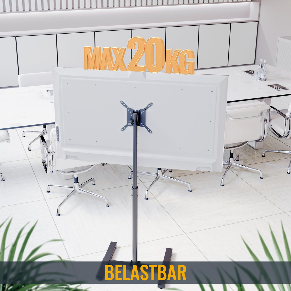 RICOO Soporte TV Base de pie Pedestal Suelo Televisión 13-42" (33–107cm) FS0522 Peana Stand inclinable Televisor LED LCD VESA 75x75-200x200
