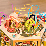 B. toys- Pájaros Cubo Centro de Actividades de Madera – Juguete de Aprendizaje para niños, Chicos – El Alfabeto, números, Formas – 12 Meses + – Youniversity, Multicolor, M (Branford Ltd. BX2134C1Z)