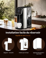 ZACHVO Dispensador de Agua Caliente UR05-2200W Agua Caliente en Segundos, 4 Niveles de Temperatura y 3 Cantidades de Agua, Depósito de 4L, Compacto, Filtro de Carbón Activo, para Cocina y Oficina