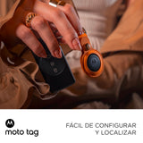 Motorola Moto Tag, fácil de configurar y localizar, protección Frente al Seguimiento no Deseado, Bluetooth y precisión UWB, autonomía 1 año, protección bajo Agua, Pack de 4 (Azul y Verde)