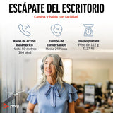 Auricular inalámbrico Poly Voyager 4310 UC - Auricular Bluetooth de un oído y micrófono de brazo con cancelación de ruido - Conexión Bluetooth a PC/Mac/teléfono móvil - Funciona con Teams, Zoom y más