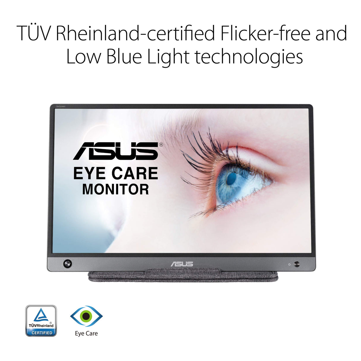 ASUS ZenScreen MB165B Monitor Portátil USB, 15,6", HD (1366 x 768), Marco Fino, Alimentación USB, Antirreflejos, 220cd/㎡, Negro