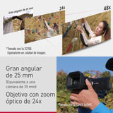 Panasonic HC-X1600E 4K 60p Videocámara Profesional con Lente Gran Angular de 25 mm, Zoom Óptico de 24x, OIS Híbrido de 5 Ejes, Wi-Fi, USB PD, Negra