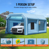 VEVOR Cabina de Pintura Inflable de 6,4 x 4,1 x 3 m con Potente Soplador de 1100 W y Sistema de Filtro de Aire, Cabina de Pintura Portátil para Vehículos Medianos, Pintura de Muebles Grandes