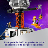 LEGO City Base Espacial y Plataforma de Lanzamiento, Juego de Exploración Planetaria, Regalo para Niños y Niñas de 8 Años o Más, 6 Minifiguras, Robot de Juguete y 2 Figuras de Acción de Aliens 60434