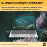 HP 15-fc0239ns - Ordenador portátil de 15.6" FHD (AMD Ryzen 7-7730U, 16 GB RAM, 1TB SSD, AMD Radeon Graphics, Sin Sistema operativo) Plata y Azul - Teclado QWERTY Español