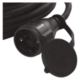 EMOS Cable alargador Schuko de 25 m, Cable de extensión de Goma para Exteriores (IP44), H07RN-F3G 2,5 mm2