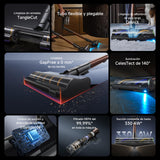 DREAME V30 Aspirador Sin Cable, Limpieza a 0 mm de Los Bordes, Succión de 330 AW, Antienredos, Limpieza de Alfombras de Pelo Largo y Suelos Duros, Limpieza de Pelos de Mascotas, Auto. Máx. de 90 Min
