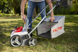 IKRA escarificador y aireador eléctrico IEVL 1838, saco coletor 40l, largo de trabajo 38cm, 1800W