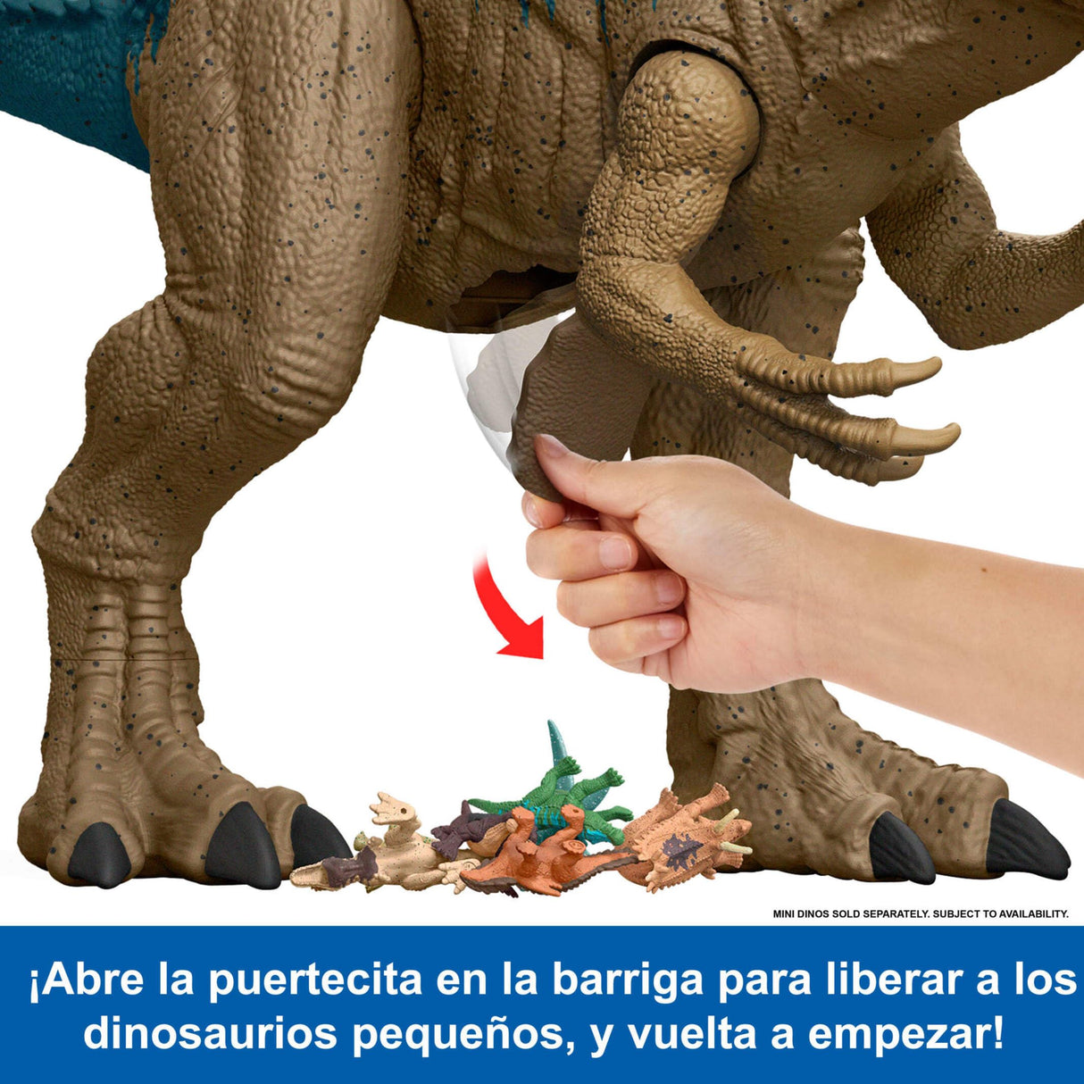 Mattel Jurassic World: Teoría del Dinocaos Netflix - Allosaurus Colosal, Figura de acción grande de dinosaurio de juguete que mide 97 cm de largo, serie Epic Evolution, regalo, +4 años, HRX53
