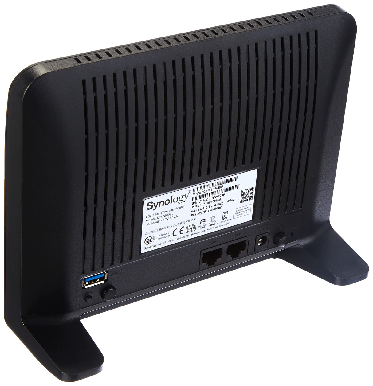 Synology MR2200ac Wireless Mesh Router,Black