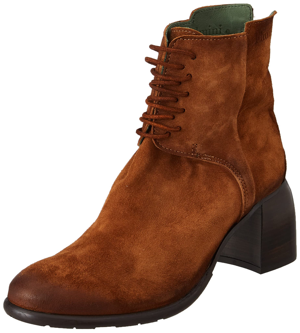 Felmini - Panarea D342 - Heeled women's boots Cognac suede - 39 EU Size