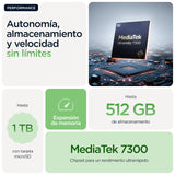 Motorola Edge 60 16GB (8GB+8GB RAM Boost)/512GB Shamrock, Pantalla Super HD de 6,67”con Cuatro Bordes curvos, Cámara Sony LYTIA™ 700C de 50MP, Moto ai, Durabilidad Militar, Batería 5200 mAh