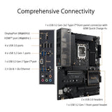 ASUS ProArt B760-Creator Placa Base Intel B760 (LGA 1700 ATX, 12+1 DrMOS, PCIe 5.0, Tres Ranuras M.2, Ethernet de 2,5 GB y 1 GB, l USB 3.2 Gen 2x2 Type-C con 60 W de Carga óptima 4+), Negro