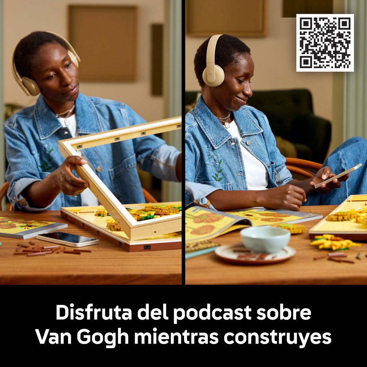 LEGO Art Vincent van Gogh: Los Girasoles, Maqueta 3D para Construir para Adultos de Obra de Arte, Flores Artificiales y Decoración del Hogar, Construcción Creativa, Regalo para Mujeres y Hombres 31215