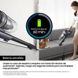 SAMSUNG Aspiradora sin Cable Jet 75E Pet 200AW con Cepillo para Mascotas VS20B75AGR5/WA
