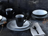 CreaTable, 23962, Serie Malmö, 16-teiliges Geschirrset für 4 Personen, Kombiservice aus Steinzeug, spülmaschinen- und mikrowellengeeignet, Qualitätsproduktion