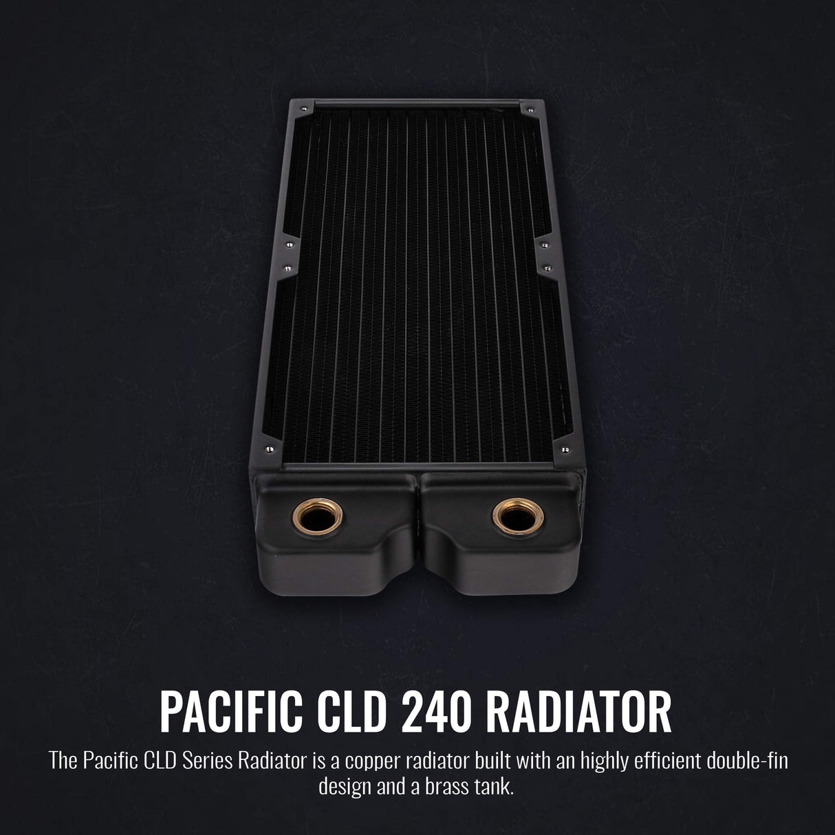 Thermaltake Pacific DIY CLD240 CL-W281-CU00BL-A - Radiador de Cobre de Alta Densidad de 40 mm de Grosor