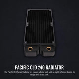 Thermaltake Pacific DIY CLD240 CL-W281-CU00BL-A - Radiador de Cobre de Alta Densidad de 40 mm de Grosor