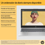 HP Ordenador portátil 15.6" FHD (AMD Ryzen 7-7730U, 16 GB RAM, 1TB SSD, AMD Radeon Graphics, Sin Sistema operativo) Plata - Teclado QWERTY Español