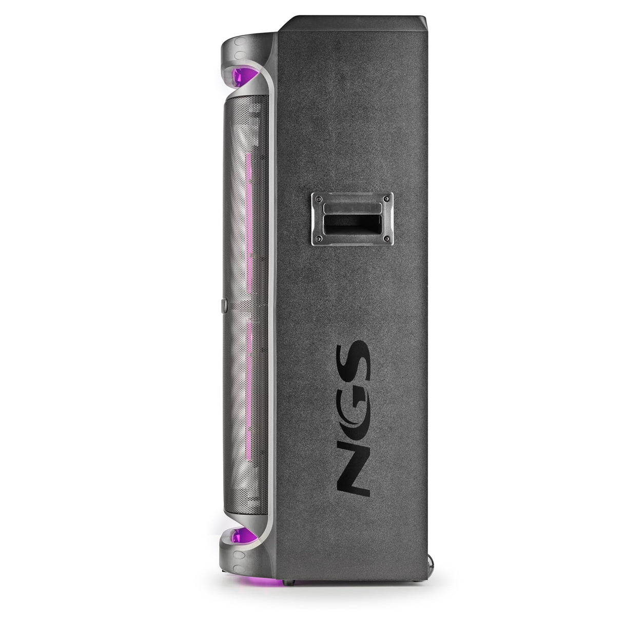 NGS Wild Space 3 - Altavoz Portátil, Compatible con tecnología Bluetooth, True Wireless Stereo, Subwoofer + Doble Tweeter, Micro SD/USB/AUX IN, Ruedas, Color Negro