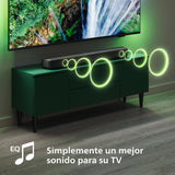 Philips TAB5109 Barra de Sonido 2.0-2 Canales de 120W, DTS Virtual X, Bluetooth 5.4, HDMI ARC, conexión óptica y conectividad USB - Gris Oscuro