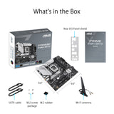Asus Prime B760M-A WiFi D4 - Placa Base mATX Intel B760 LGA 1700 (PCIe 4.0, Dos M.2, 2.5Gb Ethernet, Wi-Fi 6, Dual HDMI, SATA 6 Gbps, USB 3.2 Gen2, USB 3.2 Gen1 Type-C, Aura Sync)