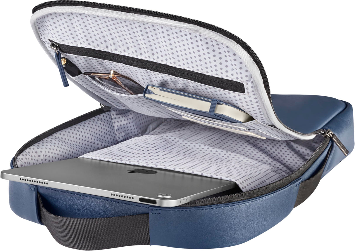 Moleskine Bolso para Dispositivos Profesionale,s Colección Classic, Mochila Profesional Compatible ConTablet, iPad, Laptop hasta 13 Pulgadas, 27 x 37 x 6.5 cm, Color Azul Zafiro