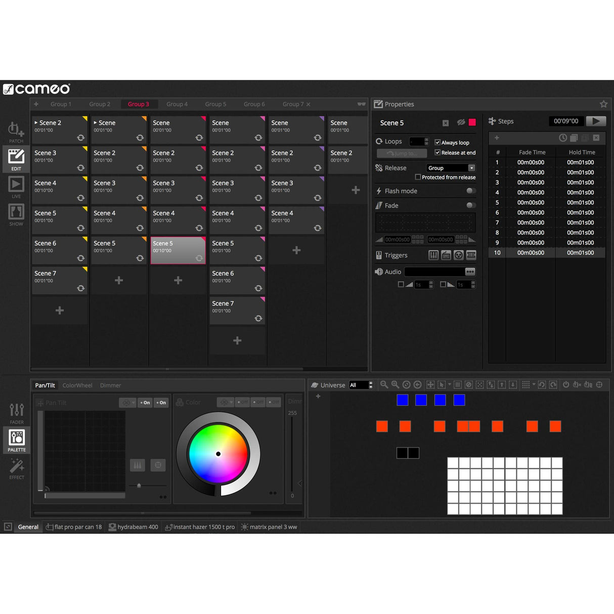 Cameo DVC CUE - Interfaz USB a DMX con hasta 2048 canales DMX y panel de control iluminado