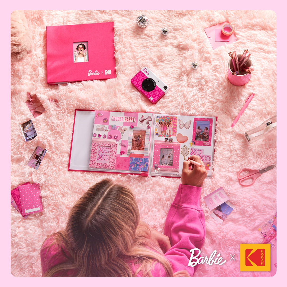 KODAK Barbie x Printomatic Cámara Digital a Color – Cámara Portátil Barbie 5MP Imprime Fotos Coloridas 2x3” Autoadhesivas – Estilo Icónico