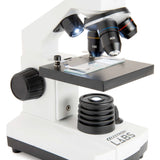 Celestron 44128 CL-CM800: microscopio compuesto, 40x-800x aumentos, blanco