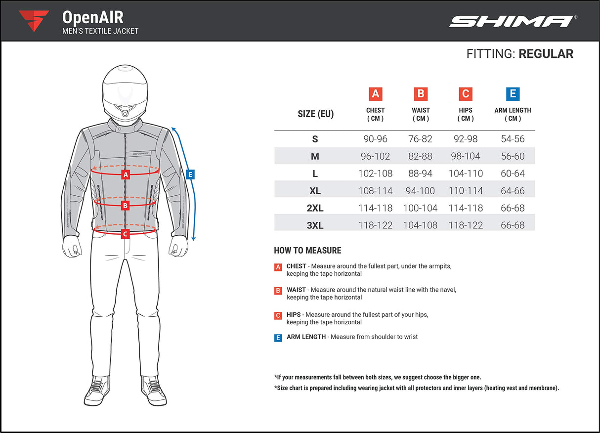 SHIMA OPENAIR Chaqueta Moto Hombre | Ligera y Transpirable Cazadora Moto Mesh de Verano Hombre con CE Espalda, Hombros, Codos Protecciones, Ajuste de la Anchura (Negro, XL)