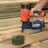 TACWISE FCN55V Clavadora Neumática de Bobina, Utiliza Clavos en Bobina Plana y Cónica de 25 a 57 mm