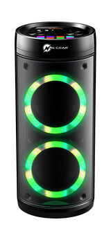 N-Gear LPG26R Let's Go Party Altavoz Bluetooth con micrófono Karaoke LED Disco, Función Power Bank, Potencia 600W (40W RMS) LGP26R