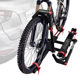 Allen Sports Soporte Premier para 2 Bicicletas con Parrilla de Bloqueo, Modelo AR200, Negro