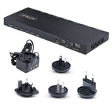 StarTech.com Splitter Divisor HDMI de 4 Puertos, Vídeo HDMI 2.0 de 4K a 60Hz, Multiplicador HDMI 4K con Escalador Incorporado, HDMI de 1 Entrada y 4 Salidas, Audio 3,5 mm (HDMI-SPLITTER-44K60S)