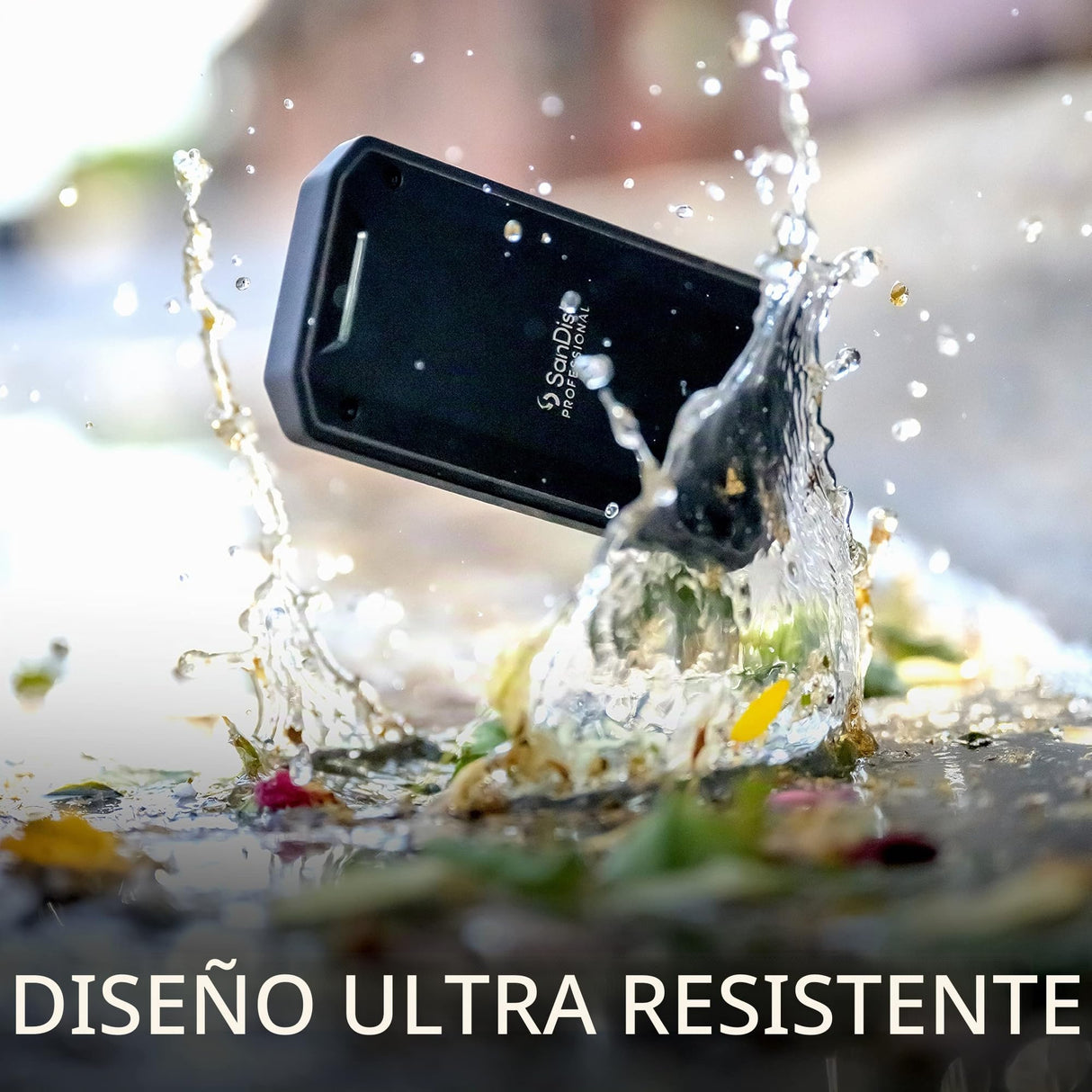 SanDisk SSD Profesional de 4 TB PRO-G40 hasta 3000 MB/s, Unidad Externa de Estado sólido, Thunderbolt 3 (40 Gbps), USB-C (10 Gbps) Ultra Resistente IP68 Resistente al Polvo y al Agua