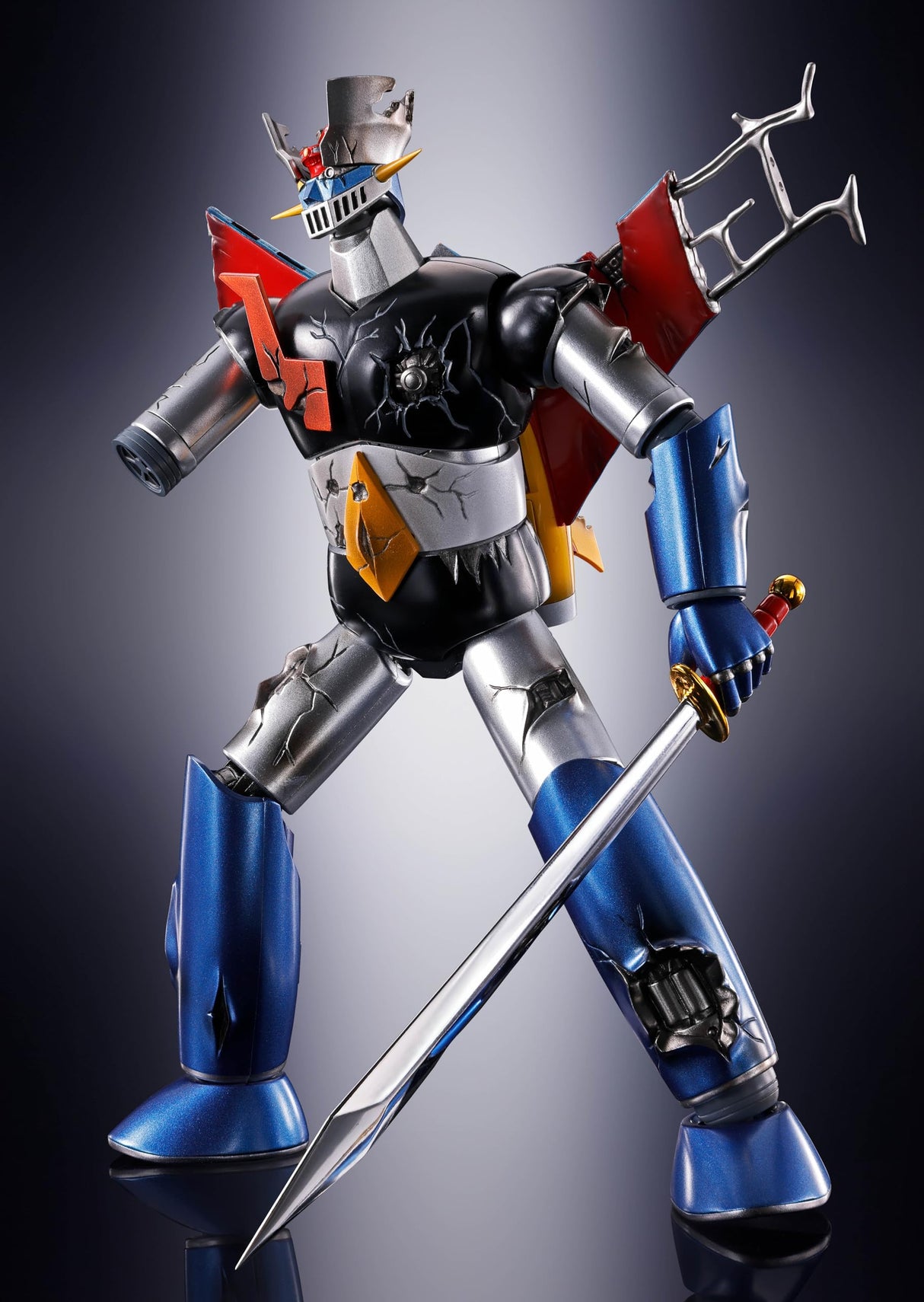 TAMASHII NATIONS Gx-105d Mazinger z -kakumei shinka- Damaged Ver. Fig. 16,5 cm Mazinger z Soul of chogokin