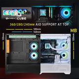 Caja del Ordenador Cube BitFenix CETO Basic Negro