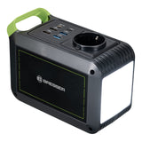 Bresser Mobile Power Station 88,8 Wh, 6 Ah / 14,8 V con batería de iones de litio de alta calidad, puertos USB, CA y CC y gran luz LED